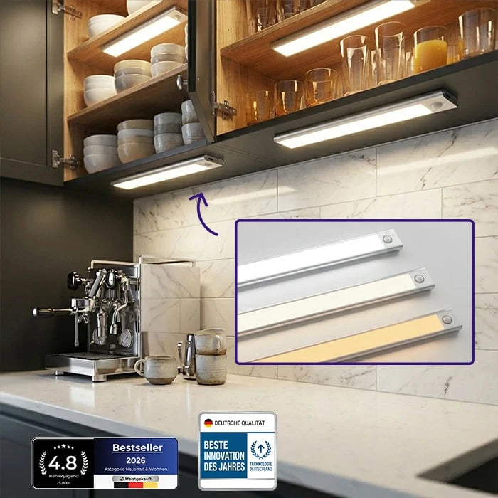 Magnetische LED-Unterbauleuchte mit Bewegungsmelder