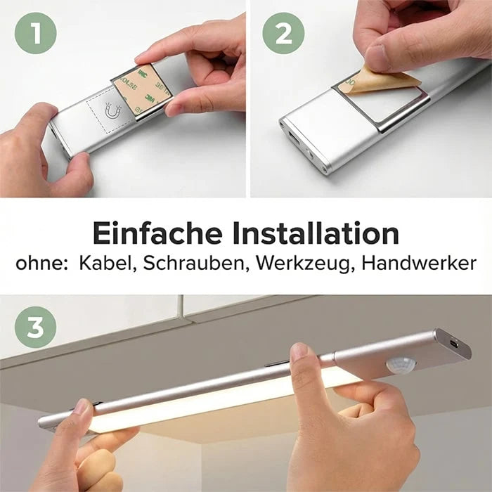 Magnetische LED-Unterbauleuchte mit Bewegungsmelder