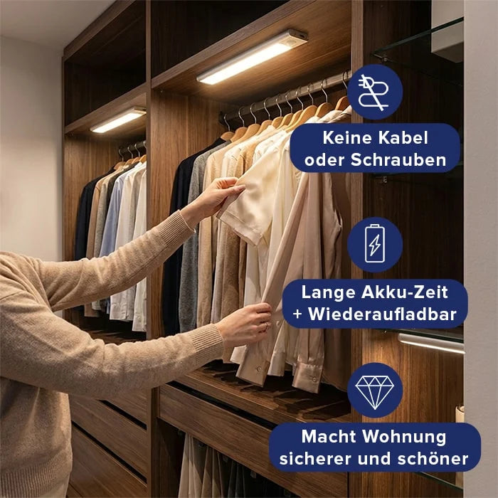 Magnetische LED-Unterbauleuchte mit Bewegungsmelder