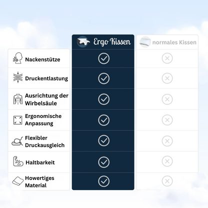 Ergonomisches Kopf- & Nackenstützkissen